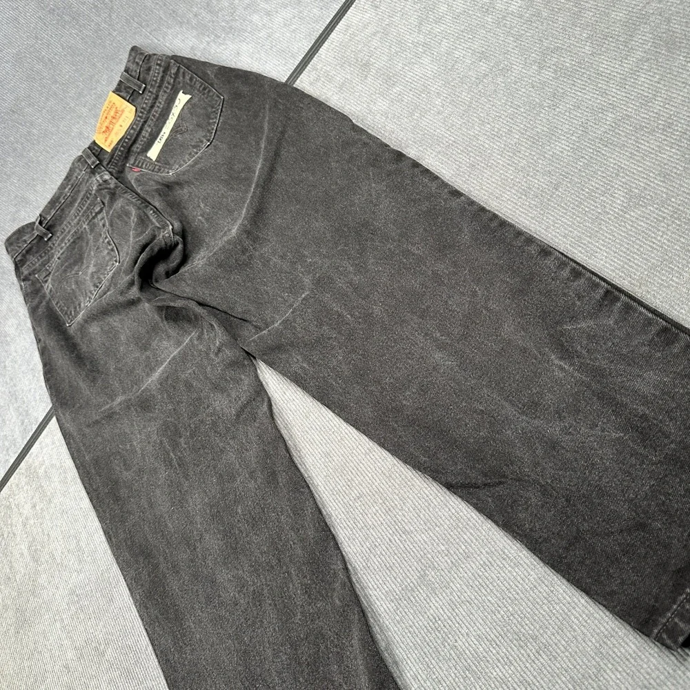 Vintage Levis 560 Loose Fit Tapered Leg Black Jeans Mens 33x30 Made in USA